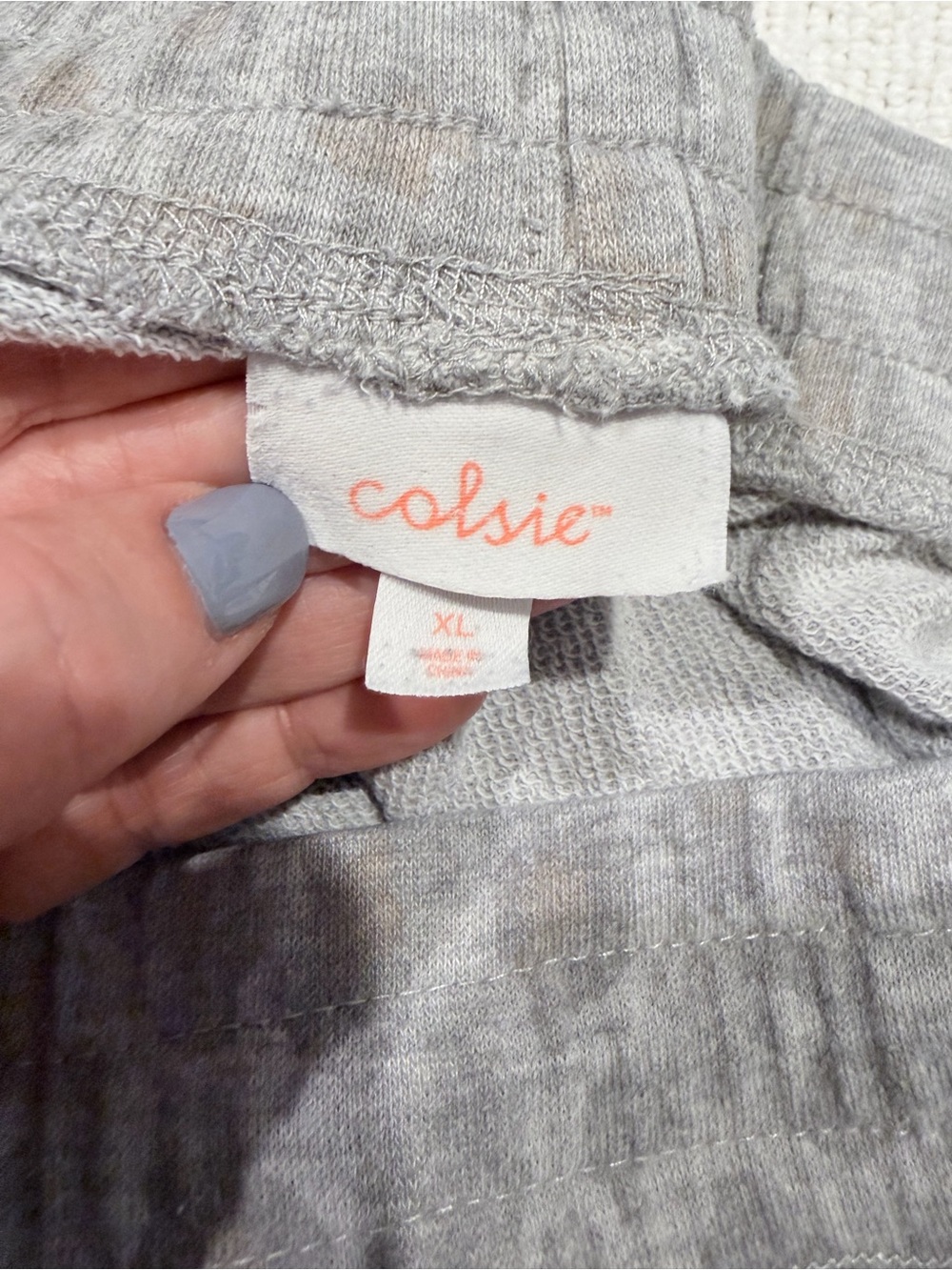 Colsie Gray Leopard Print Jogger Lounge Pants XL - Picture 7 of 7